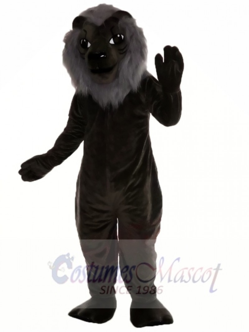 Black Lion Mascot Costume