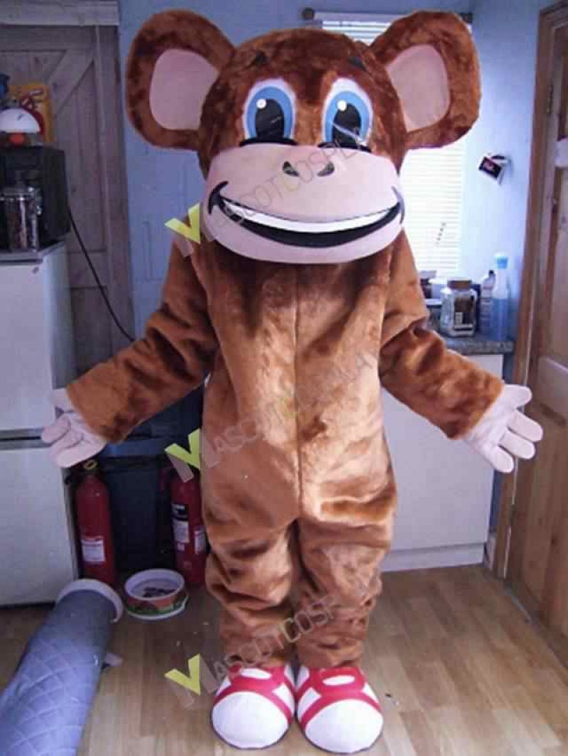 High Quality Adult Cheeky Monkey Mascot Costume