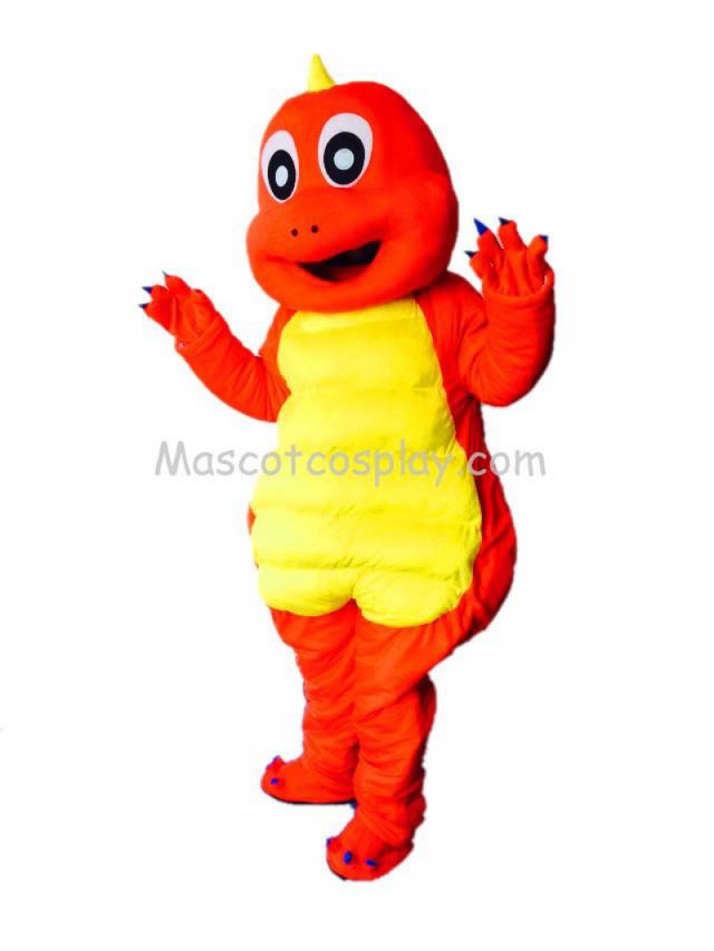 Cute Dinosaur Red Dragon Mascot Costume