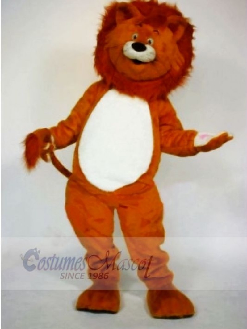 Realistic Cute Lion Mascot Costumes Cartoon
