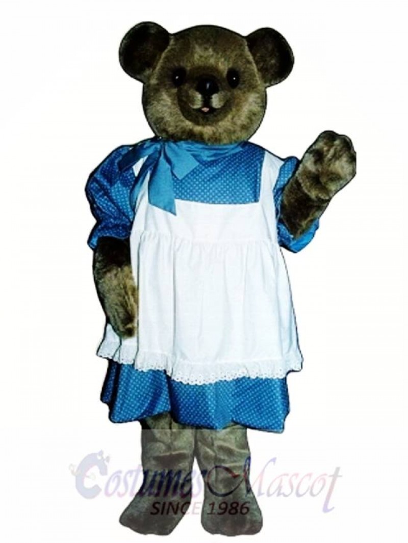 New Betsy Bear with Dress Mascot Costume