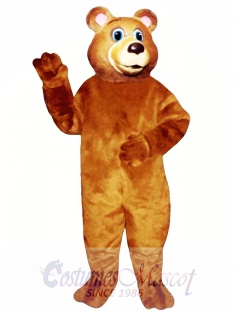 Cute Blue Eyed Bear Mascot Costume