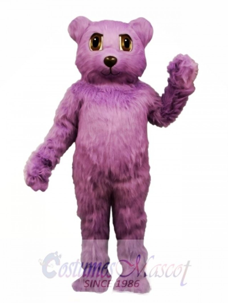 New Purple Bear Mascot Costume
