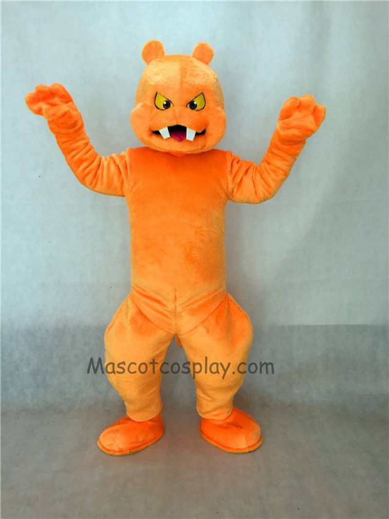 High Quality Orange Slimy Monster Mascot Costume