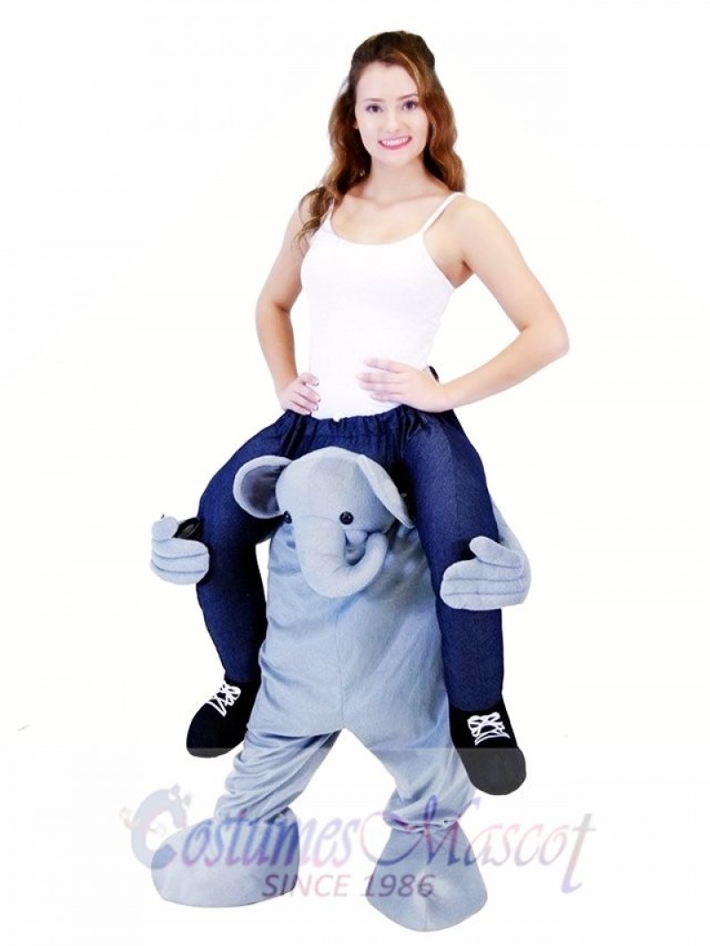 Piggyback Ride On Elephant Carry Me Ride on Elephant Mascot Costume