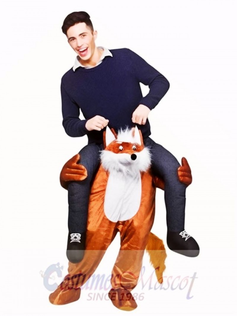 Carry Me Fantastic Fox Piggy Back Mascot Costume Ride On Funny Fancy Dress