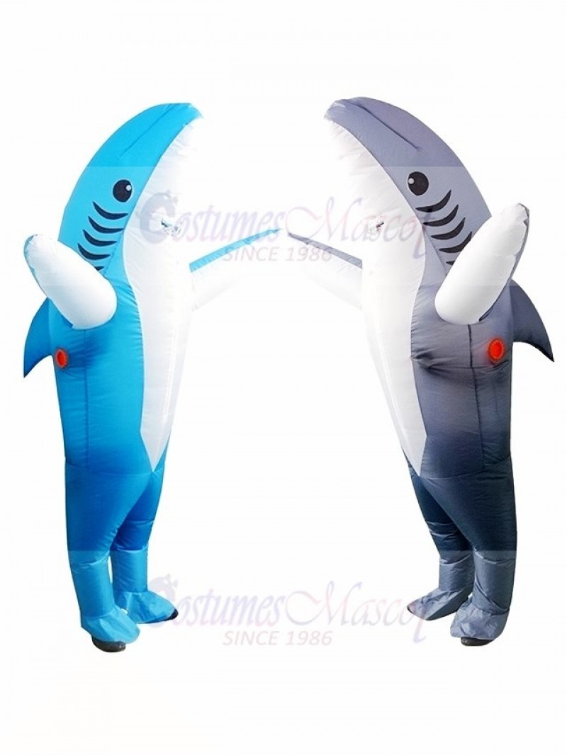 Shark Inflatable Halloween Xmas Blow Up Costumes for Adults
