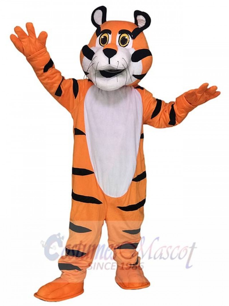 Tony the Tiger Mascot Costume Orange Tiger Fancy Dress Outfit