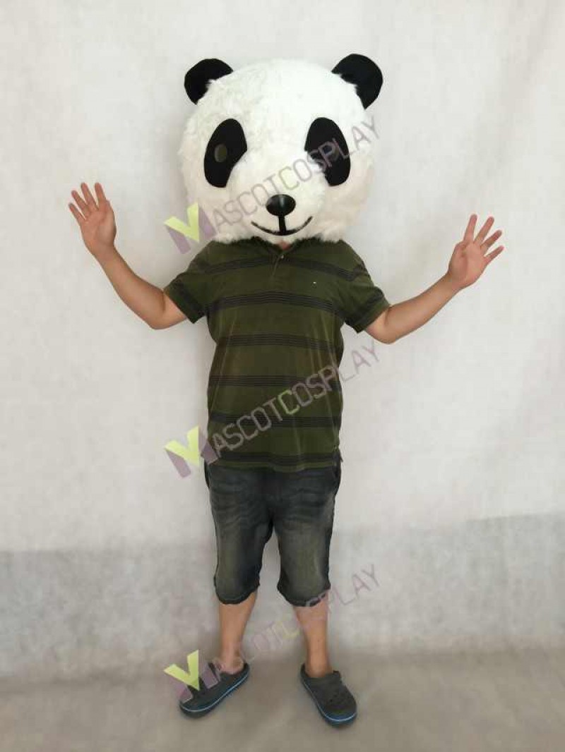 Plush Panda HEAD ONLY Mascot Costume
