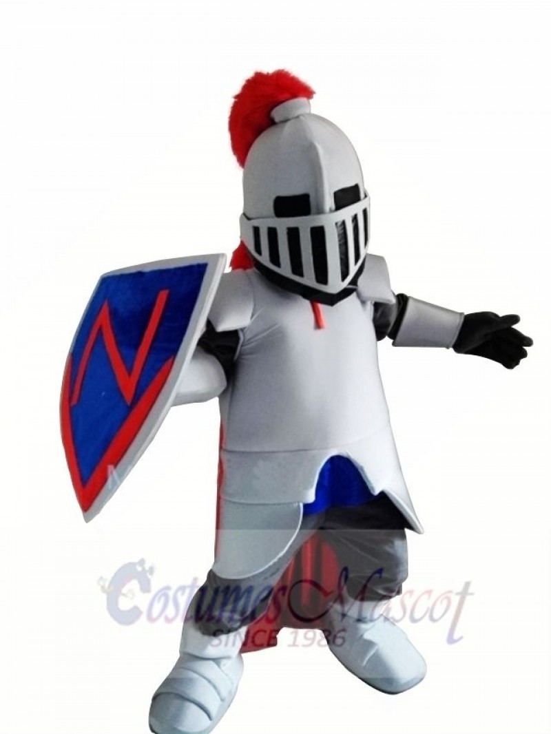 Blue Knight Spartan Trojan Mascot Costume