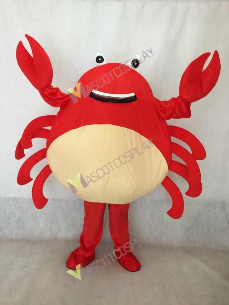 Hot Sale Adorable Realistic New Popular Red Crab Mascot Costume