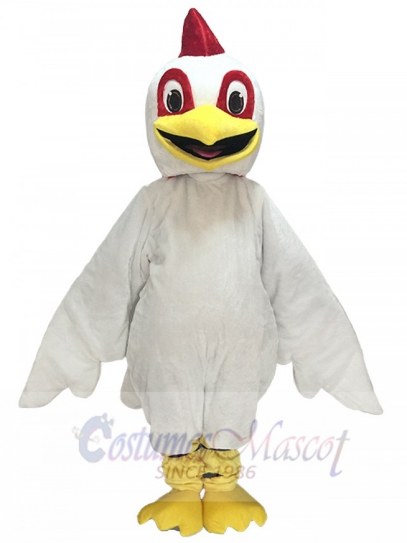 New White Chick Chicken Mascot Costume Animal