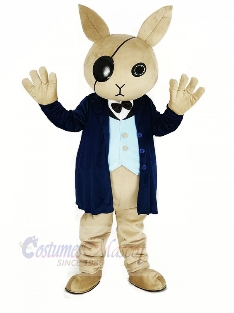 Cool Rabbit Butler Mascot Costume 