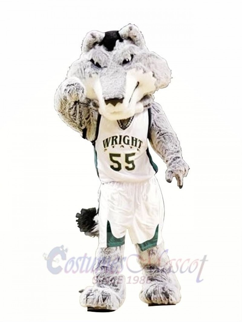 College Fierce Wolf Mascot Costume 