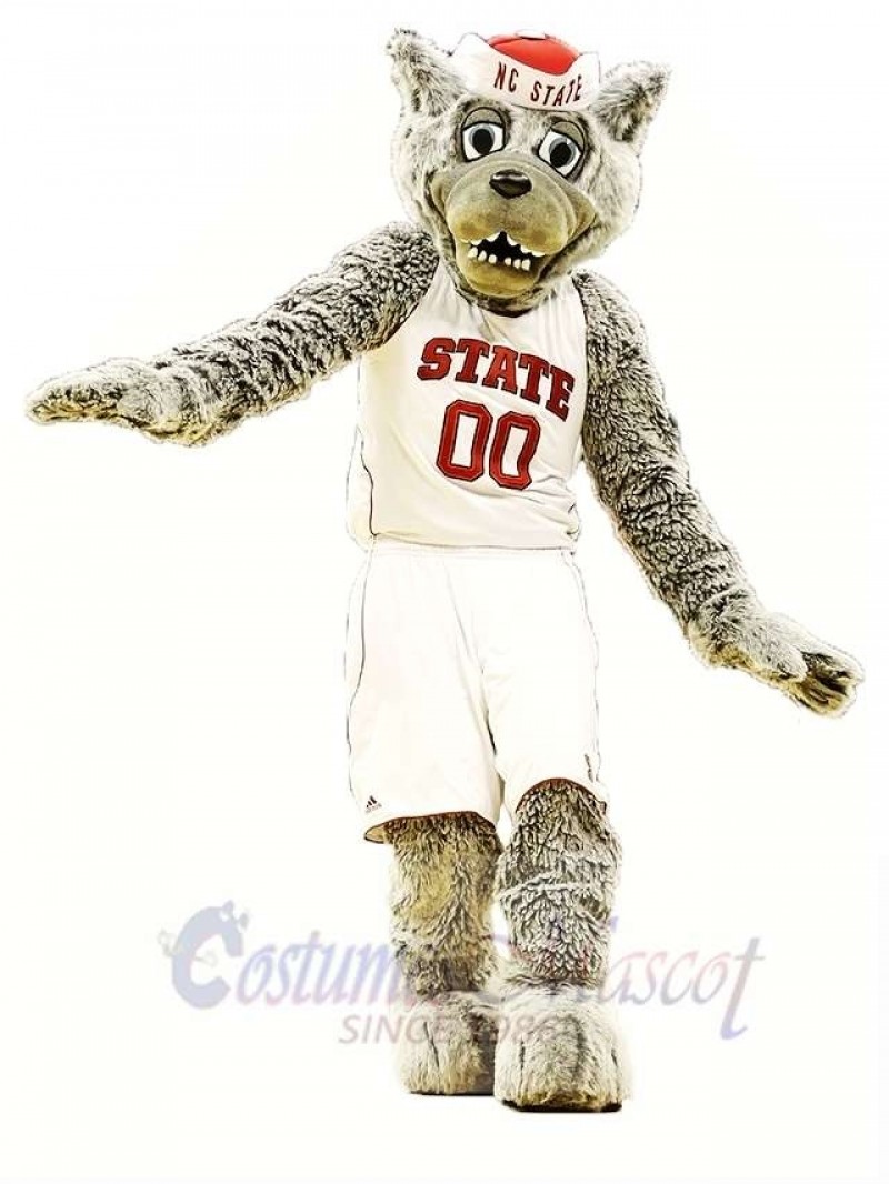 Sport Grey Wolf Mascot Costume 