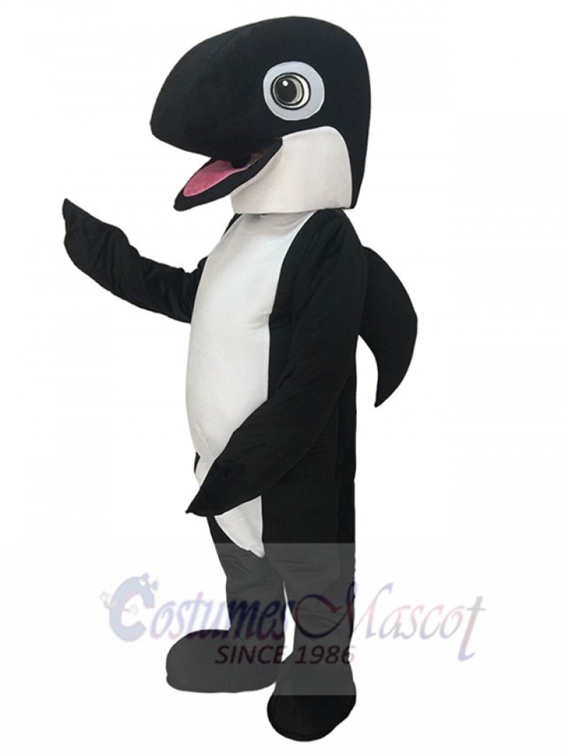 New Black Orca Whale mascot Costume