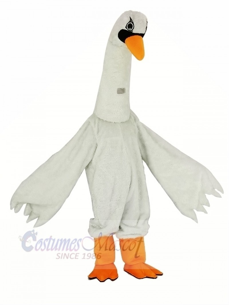 New White Swan Mascot Costume