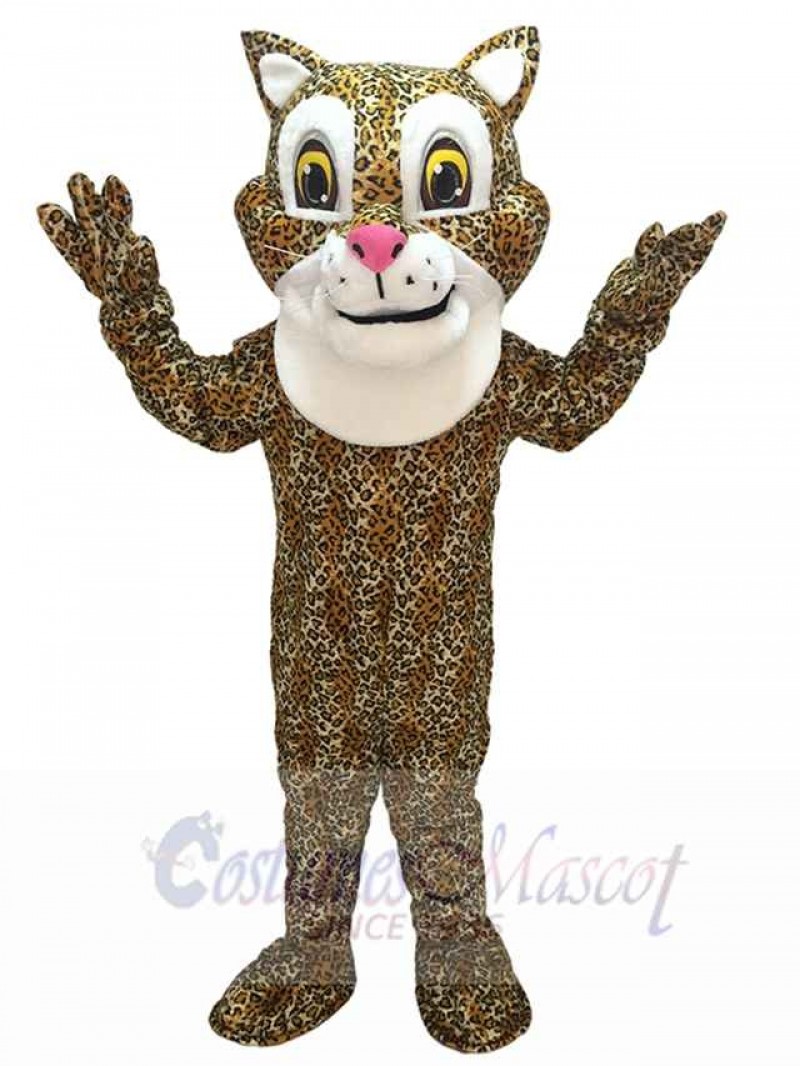 Cute Friendly Jaguar Mascot Costume