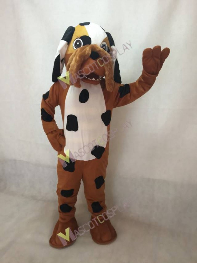 New Brown Dalmatian Spotty Dog Mascot Costume