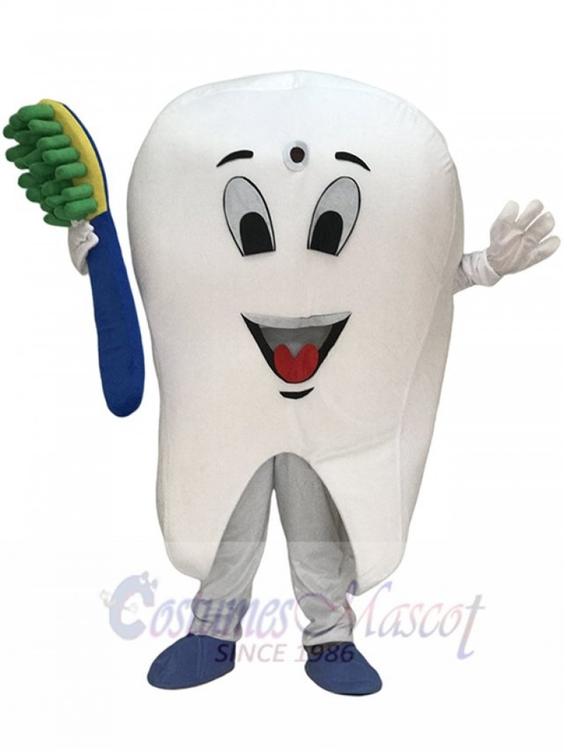 Hot Sale Adorable Realistic New Tooth Mascot Adult Costume Tooth Dental Care Birthday Party Fancy Dress Outfit