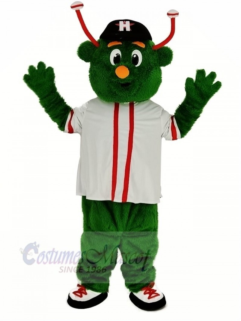 Astros Aliens with White T-shirt Mascot Costume