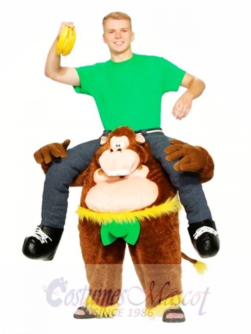 Piggyback Carry Me Ride on Cheeky Monkey Mascot Costume