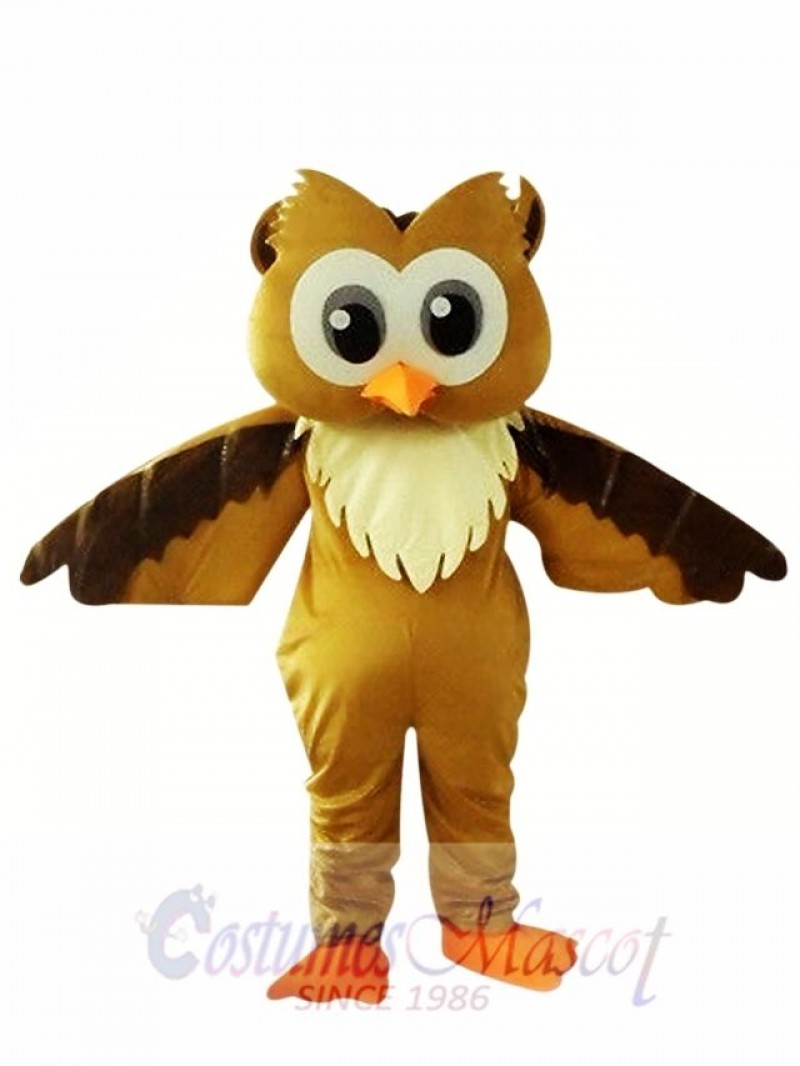 Brown Owl Mascot Costume