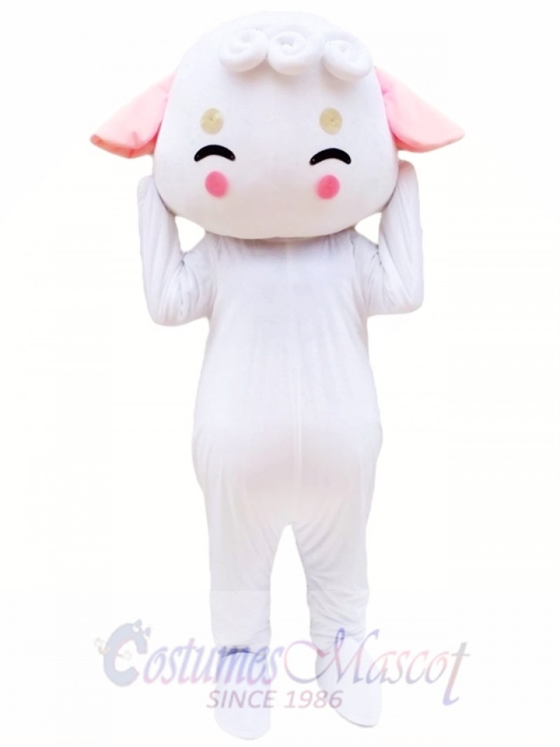 White Sheep Mascot Costume