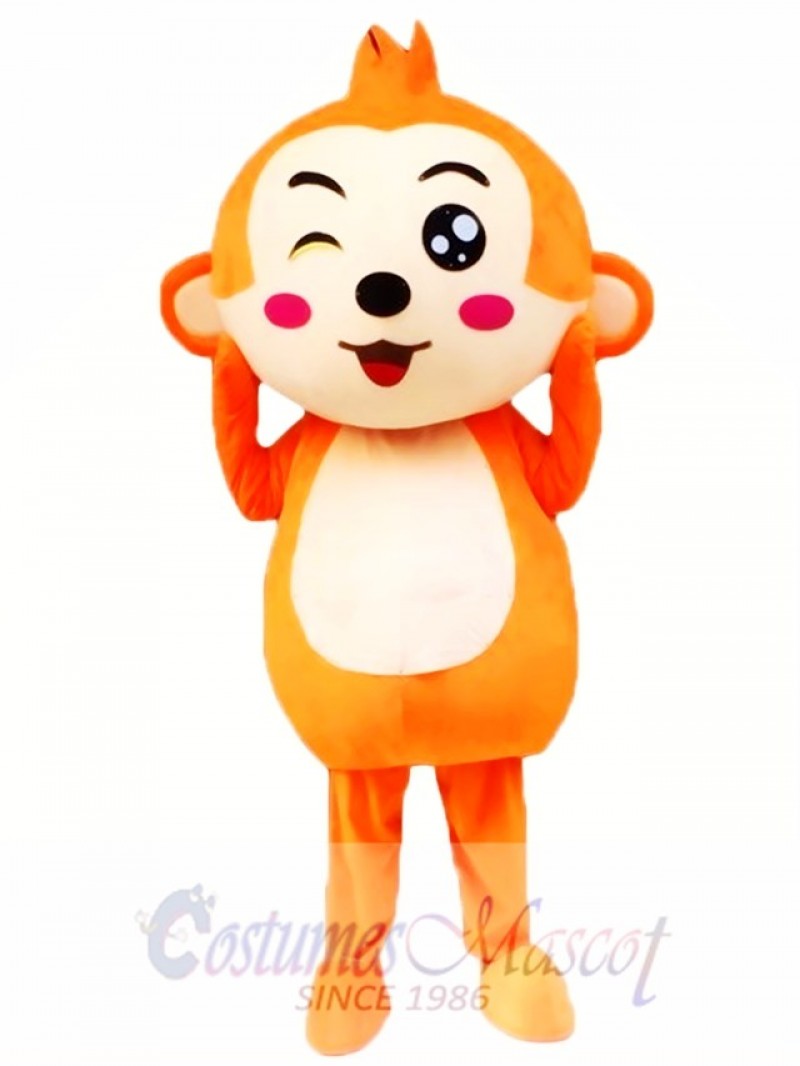 Cartoon Monkey Mascot Costume