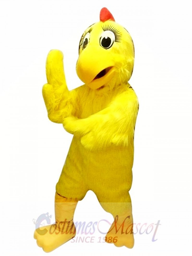 Yellow Chicken Hen Mascot Costume