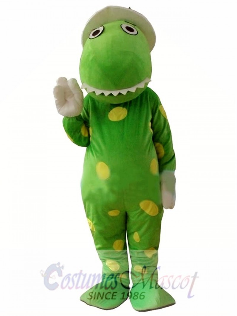 Green Wiggles Dorothy The Dinosaur Adult Mascot Costume