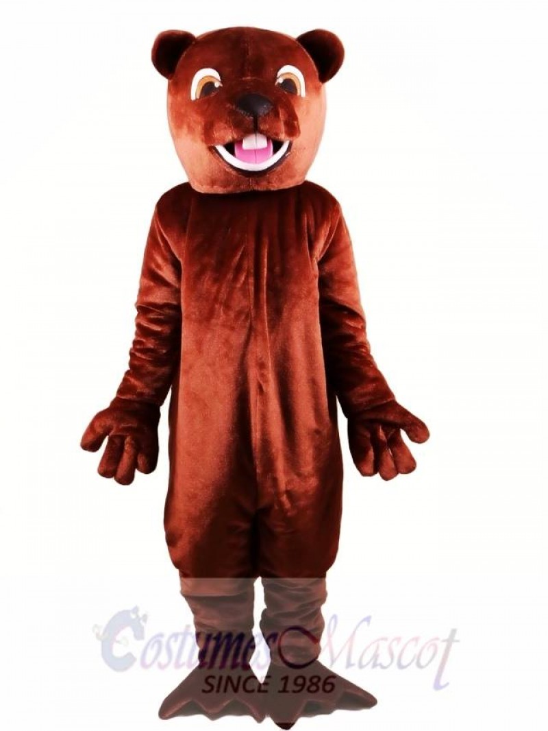 Barney Beaver Mascot Costume