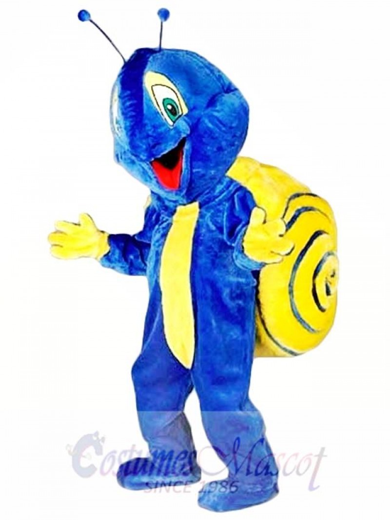 Blue Snail Mascot Costume