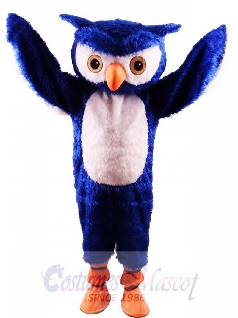 Blue Owl Mascot Costume