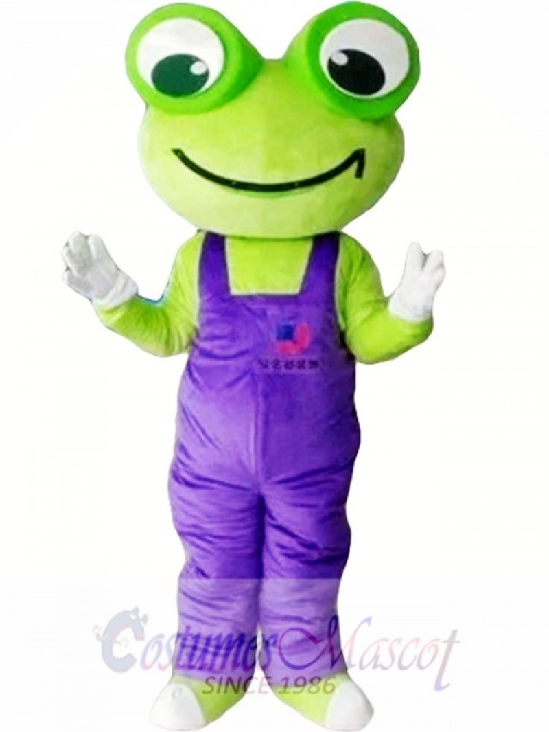 Cartoon Frog Mascot Costume