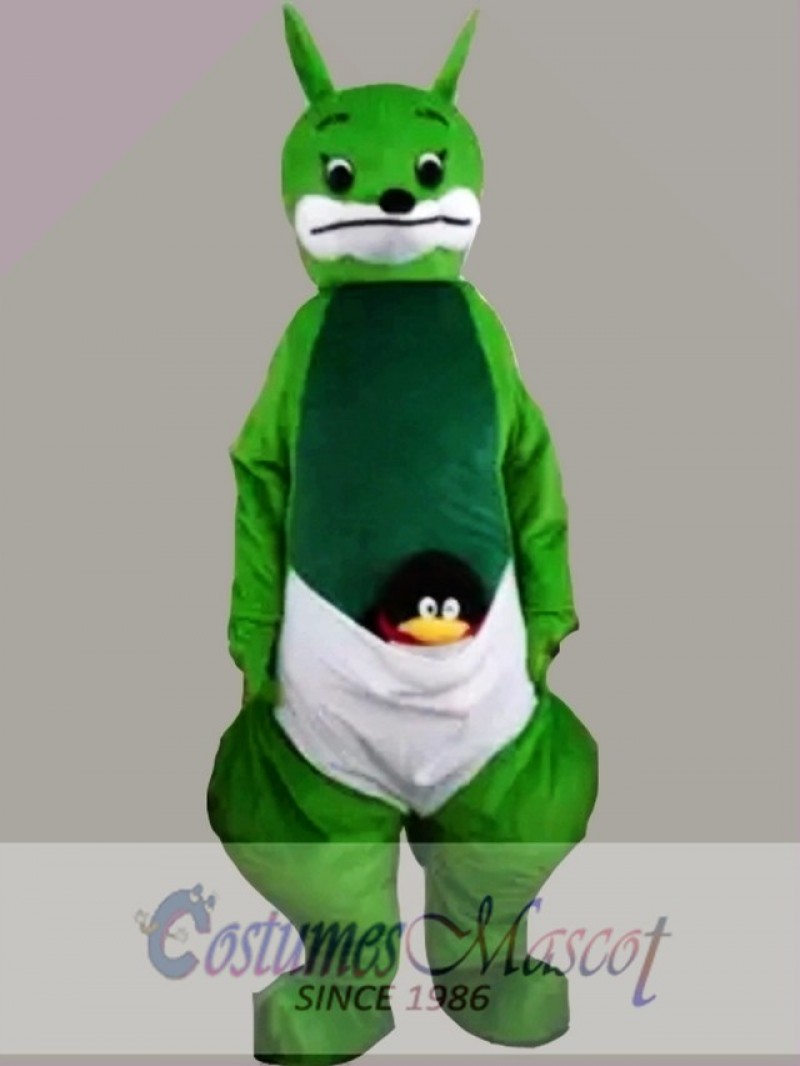 Green Kangaroo Mascot Costume