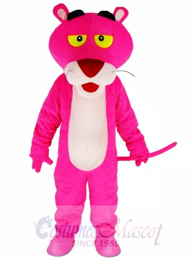 Cartoon Pink Panther Mascot Costume