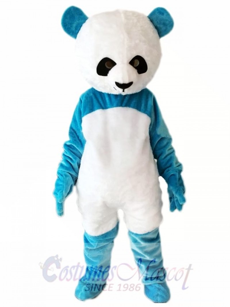 Blue Panda Mascot Costume Christmas