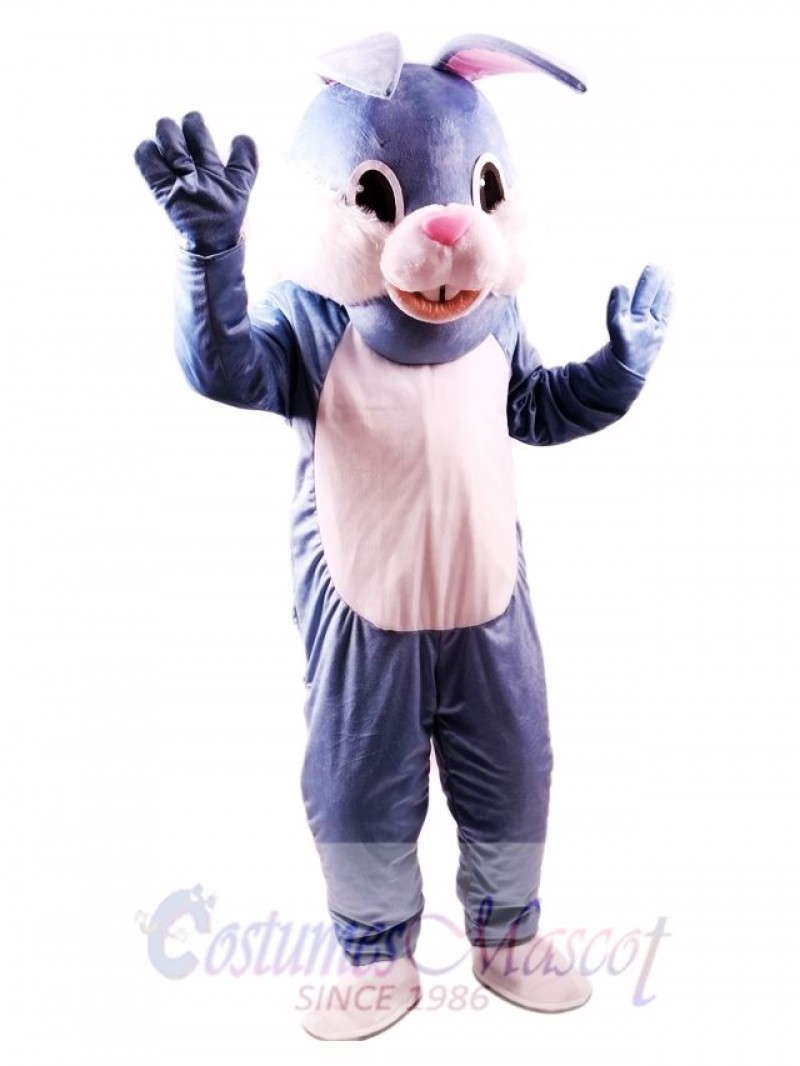 Blue Easter Bunny Mascot Costume