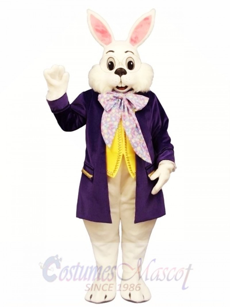 Wendell Purple Rabbit Easter Bunny Mascot Costume