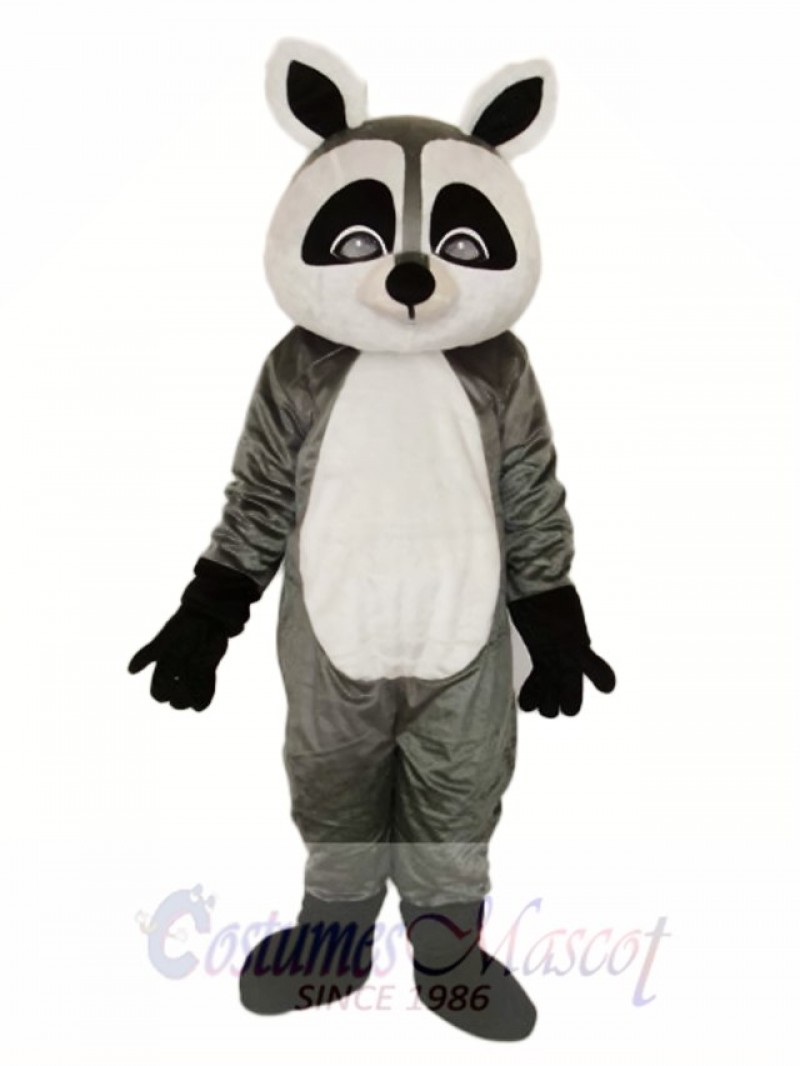 Flat Face Small Raccoon Mascot Adult Costume