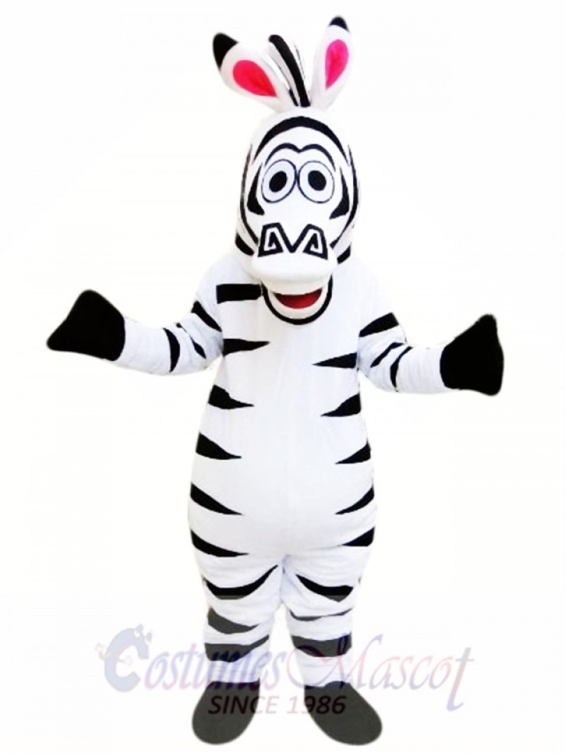 Cute Zebra Horse Mascot Costume