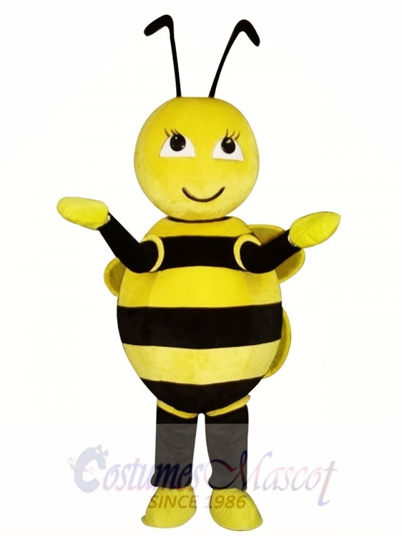 Cute Yellow Little Bee Mascot Costume