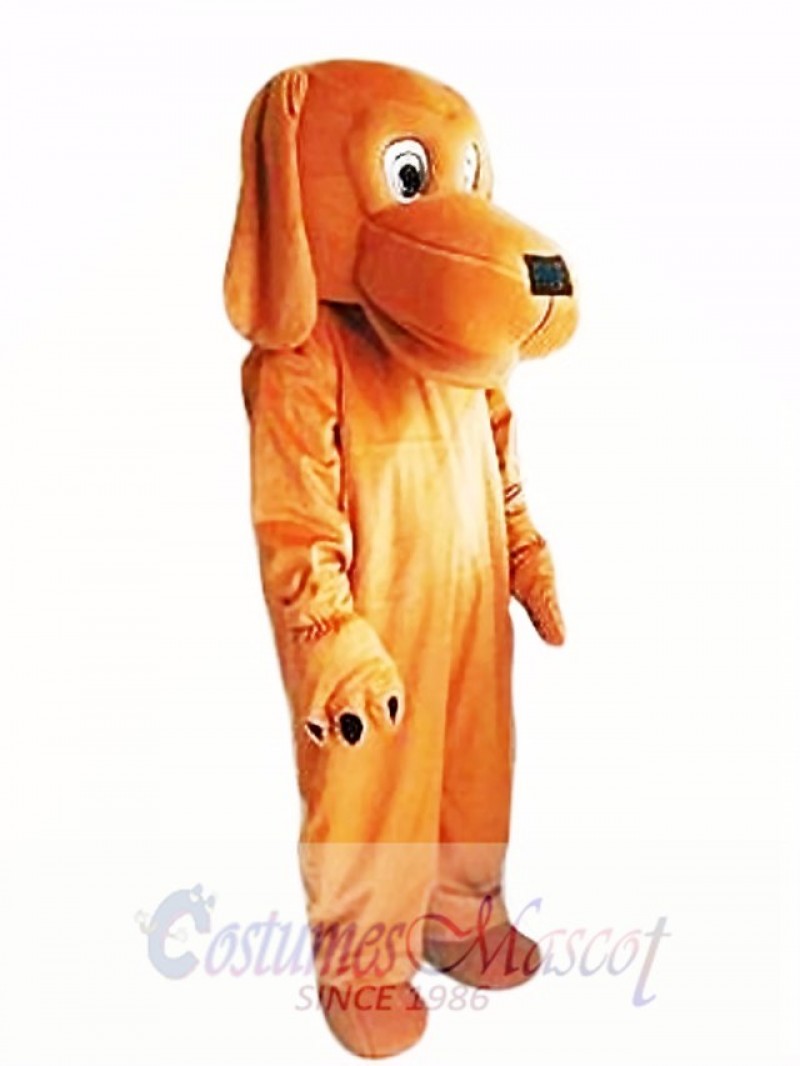 Loyal and Tame Brown Dog Mascot Costume