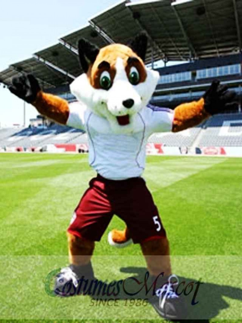 High Quality Soccer Fox Mascot Costume