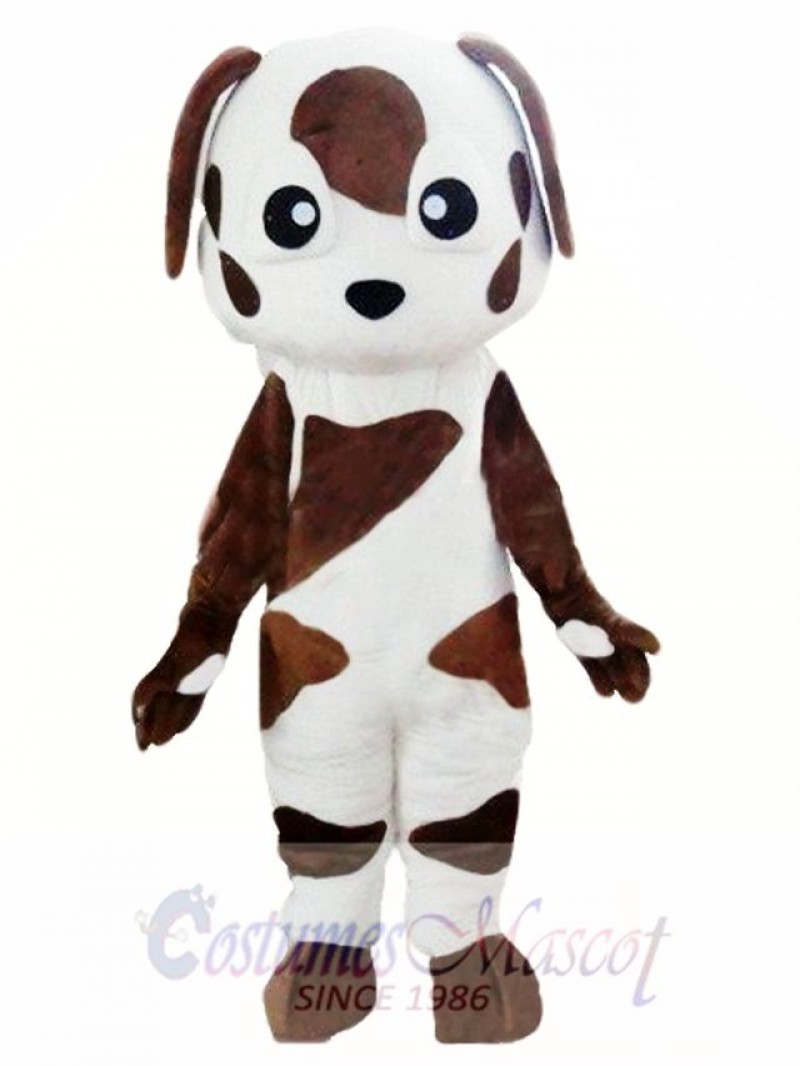 Baby Brown and White St Bernard Dog Mascot Costume