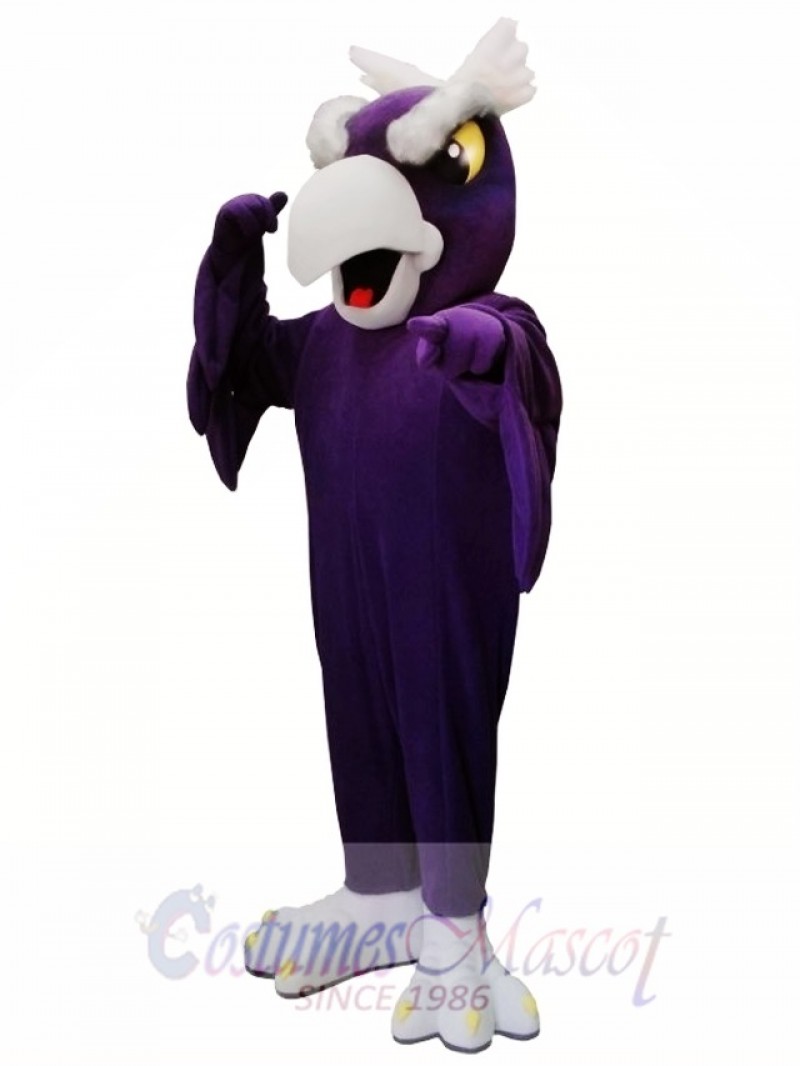 Purple Eagle Bird Mascot Costume