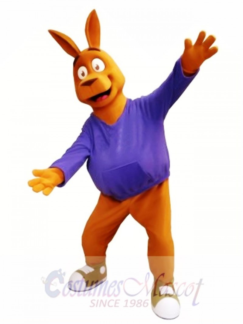 Friendly Kangaroo Mascot Costume