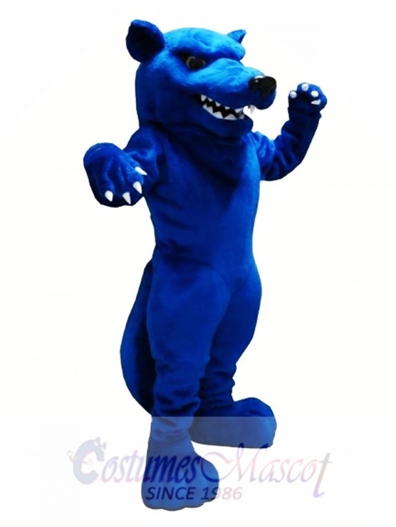 Blue Wolf Mascot Costume