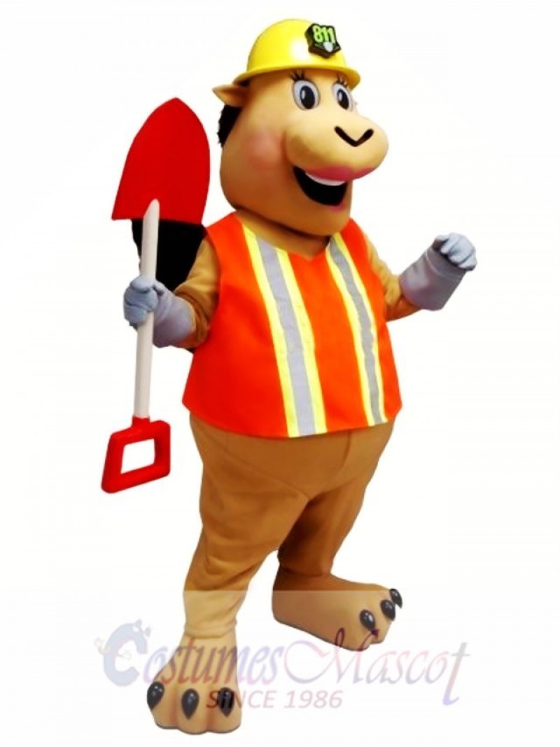 Worker Pig Mascot Costume